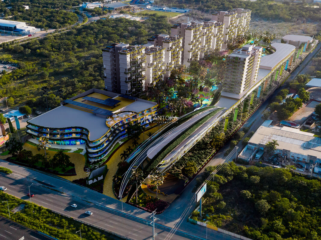 Perspectiva aérea lateral