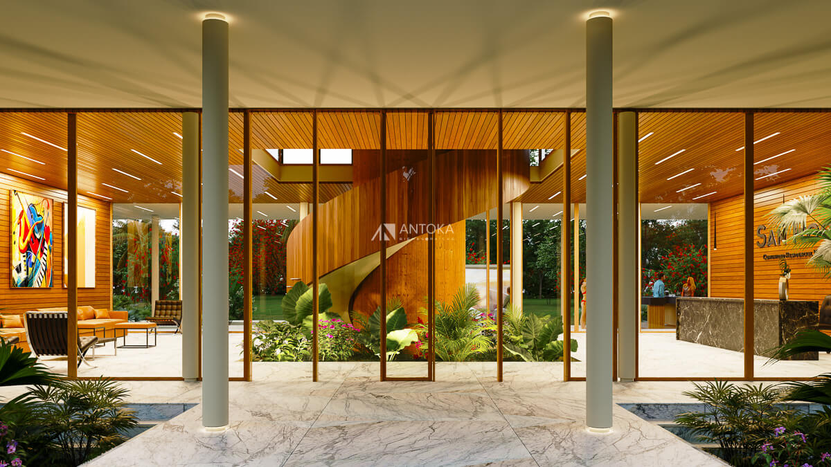 Entrada exclusiva a Casa Club para residentes