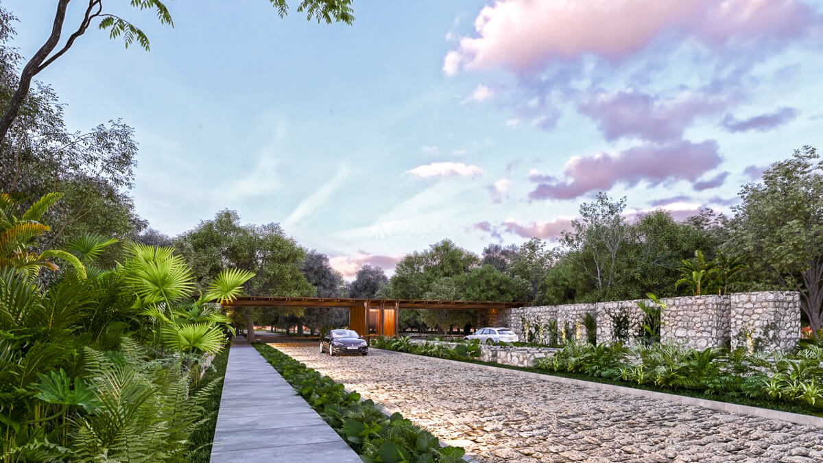 Pórtico de acceso monumental lotes residenciales en Telchac San Roque