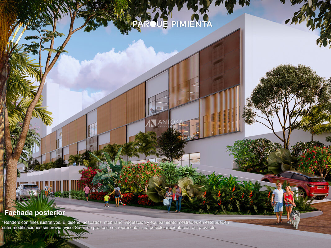 Fachada Posterior Parque Pimienta