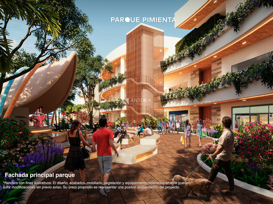 Fachada Principal Parque Pimienta