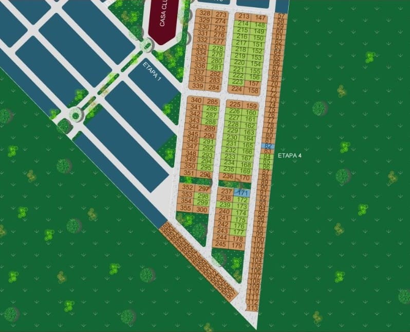 Mapa de disponibilidad Privada 5 Etapa 4 Hacienda San Eduardo