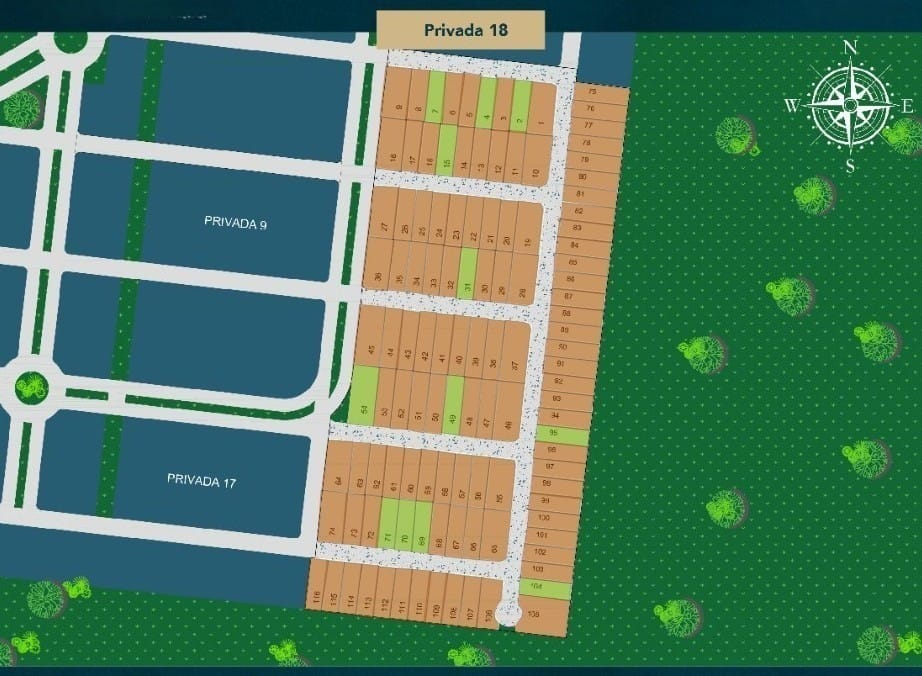 Plano de disponibilidad Privada 18 Santa Clara Ecovillage