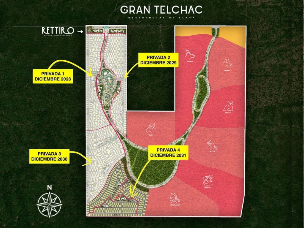 Master Plan Gran Telchac — 11 privadas residenciales