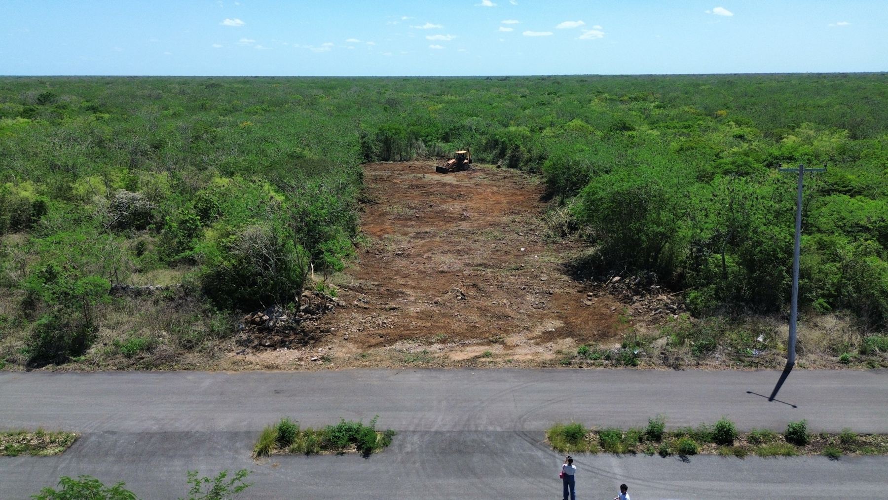 Avance de obra en San Roque desde la carretera